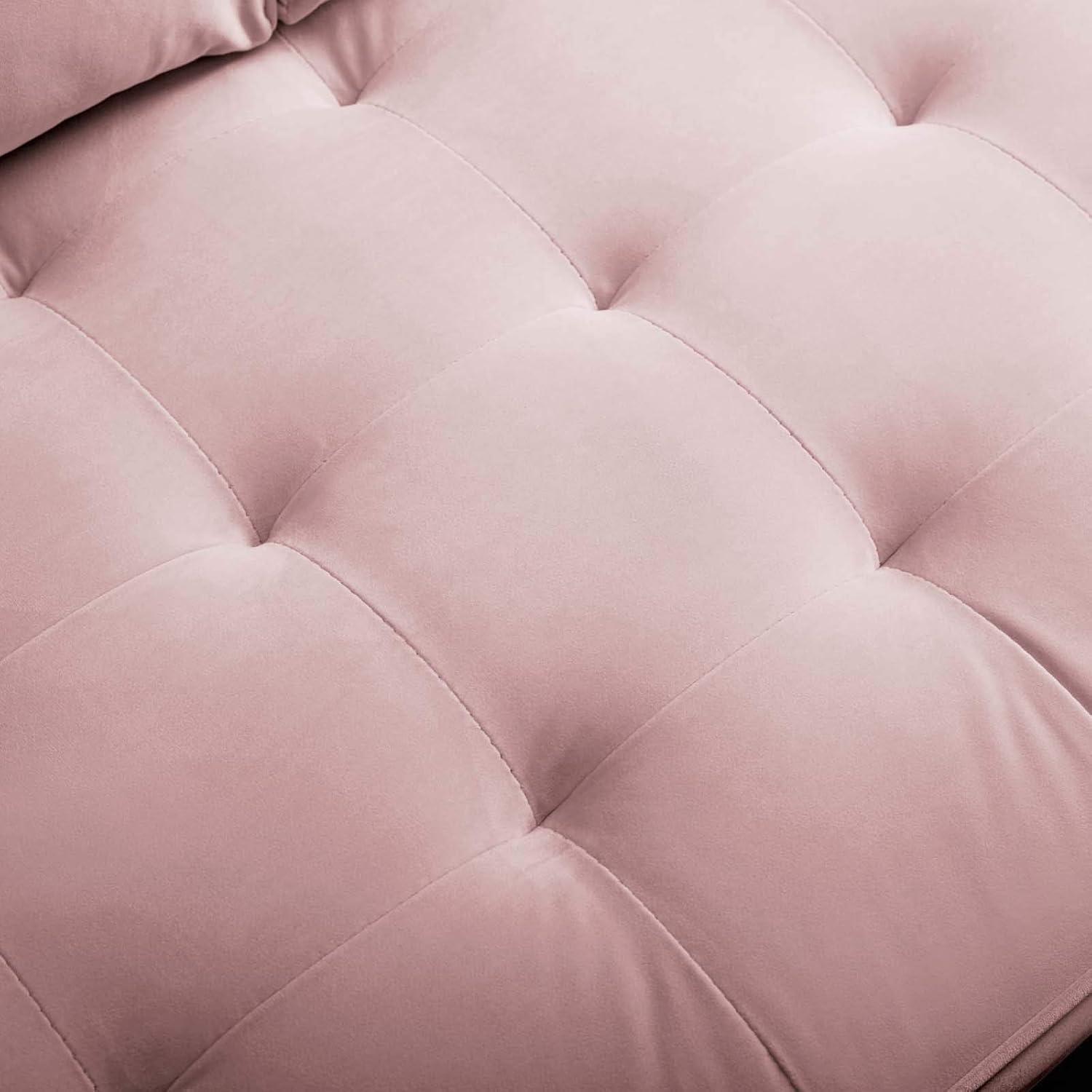 Valour Performance Velvet Loveseat Pink