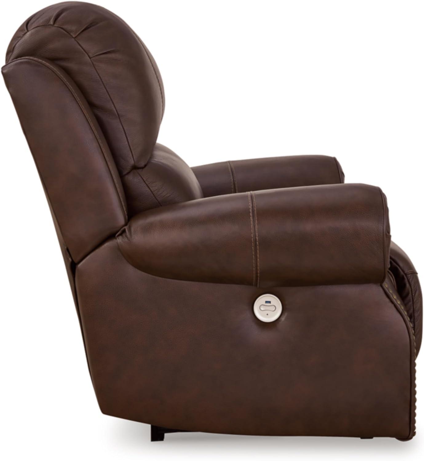 Ashley Furniture Freyeburg Walnut Power Recliner