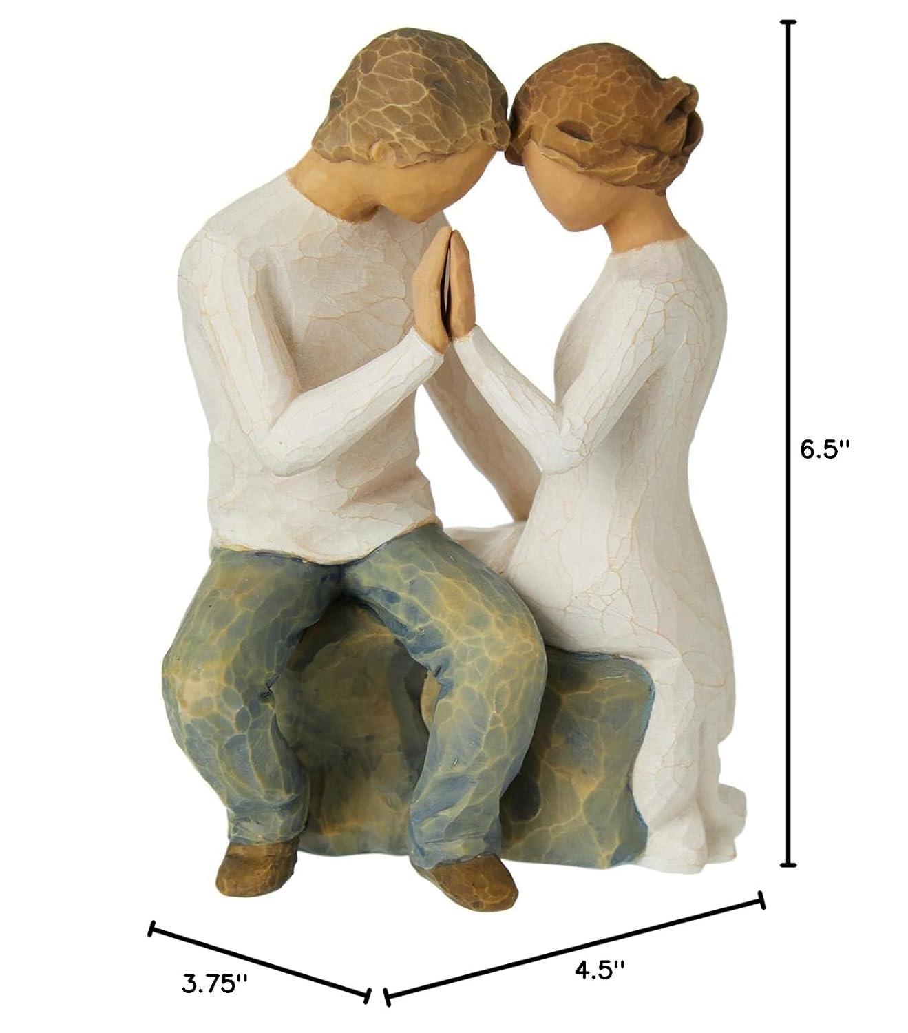 Willow Tree Around You, just The Nearness of You, A Romantic Expression of Love, A Gift for Wedding, Anniversary, for Marriage or Couples, Sculpted Hand-Painted Figure