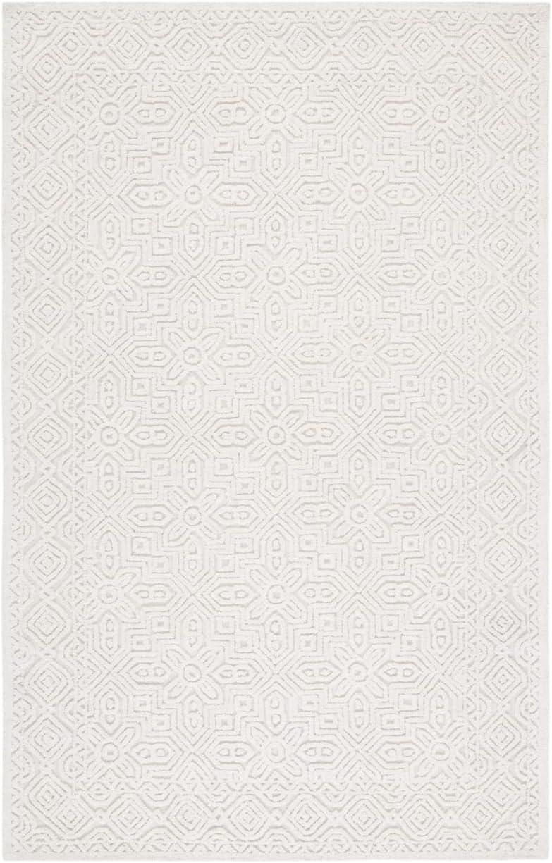 SAFAVIEH Textural Dinah Geometric Area Rug, Ivory, 11' x 15'