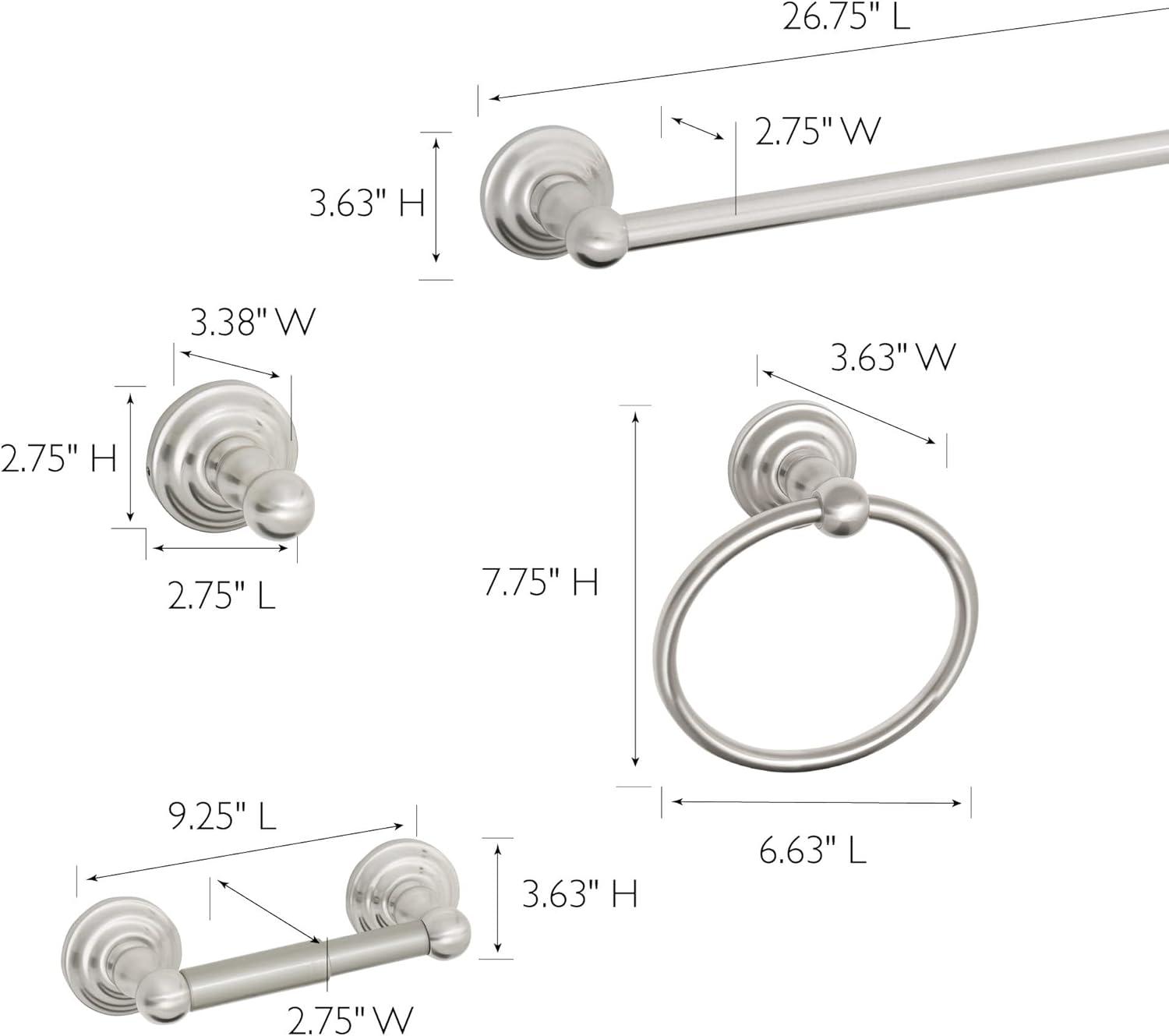 Calisto 4-Piece Bathroom Hardware Accessory Kit in Oil Rubbed Bronze