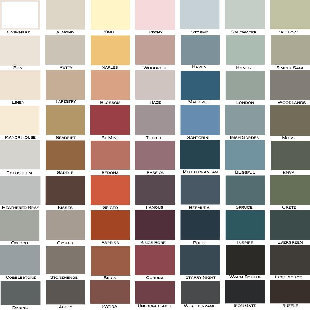 ALL-IN-ONE Paint, Durable cabinet and furniture paint. Built in primer and top coat, no sanding needed. Includes our 30 featured color card - London, Gallon