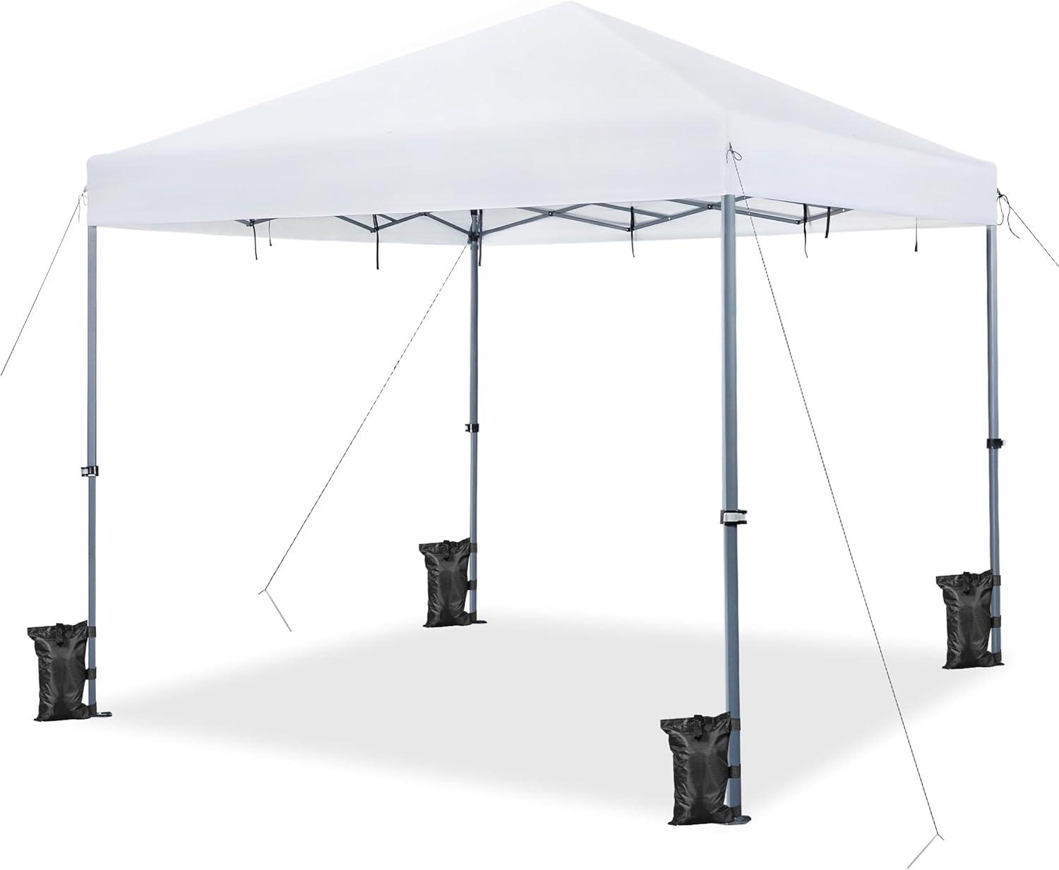 Renwick 12x12ft White Outdoor Pop-up Canopy with Steel Frame