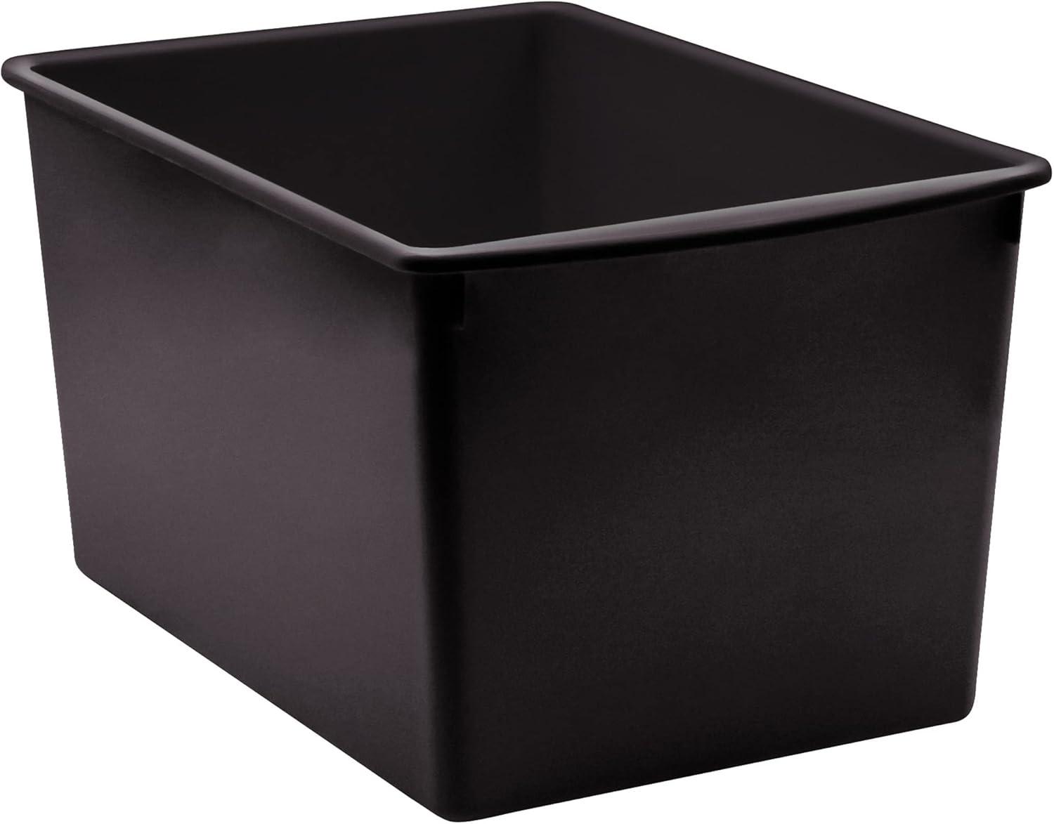 (Price/Each)Teacher Created Resources TCR20427 Black Plastic Multi-Purpose Bin