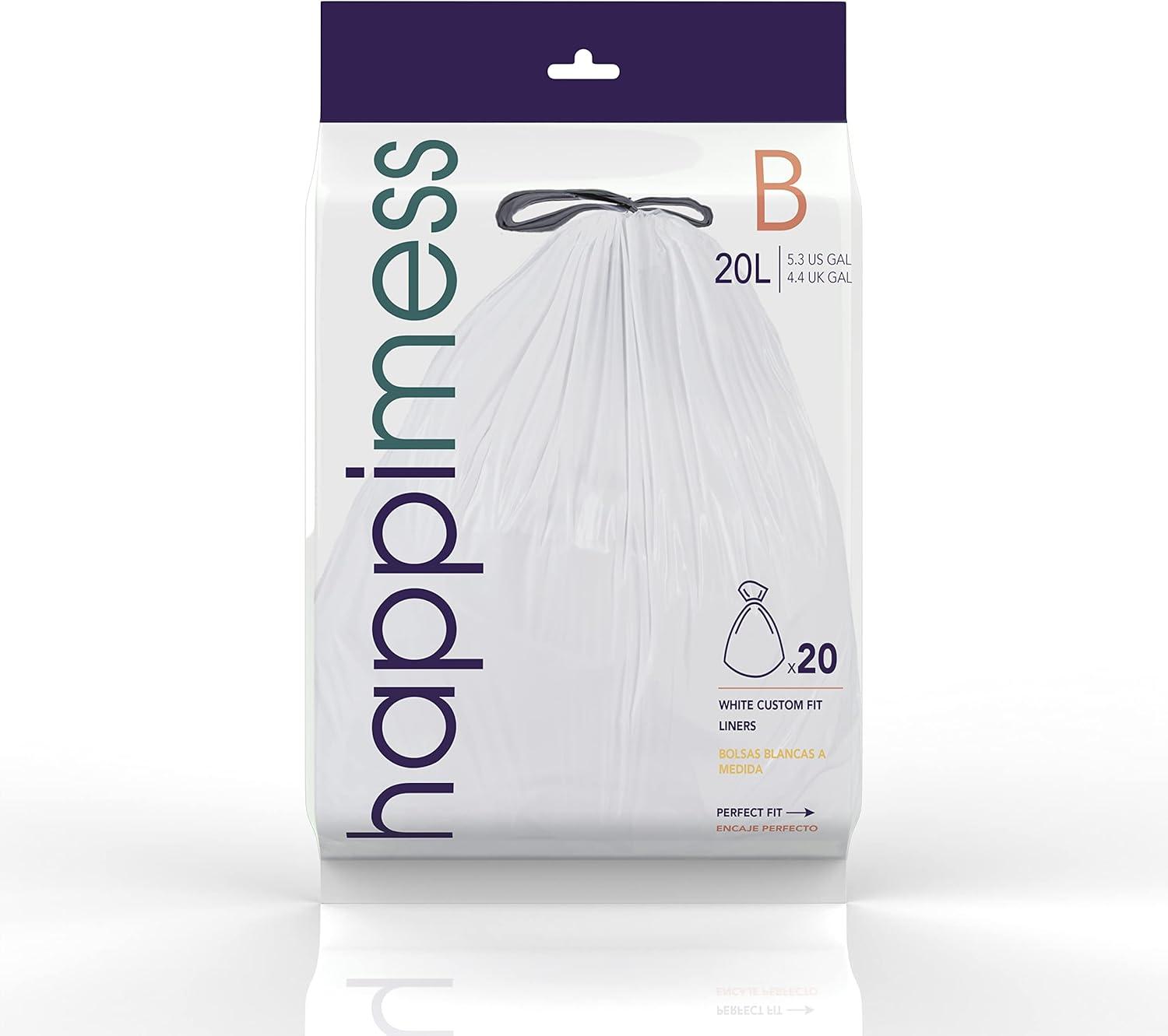 happimess Drawstring Trash Bags 60 Count