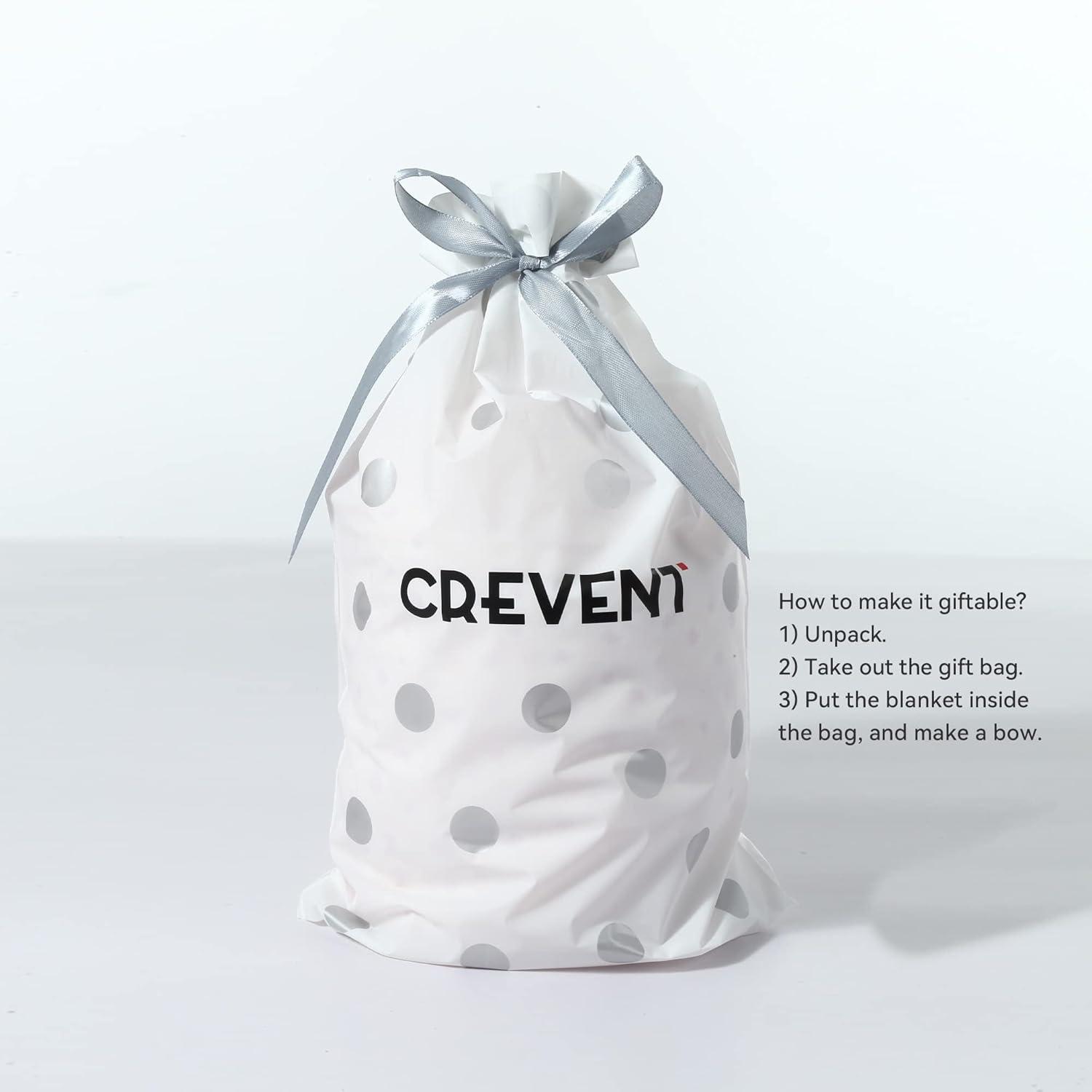 CREVENT 30''X40'' Cute Cozy Fluffy Warm Baby Blanket for Boys Infants Toddlers' Bedding Crib Cot Stroller, Baby Shower Birthday Newborn's Gift - Grey Cloud