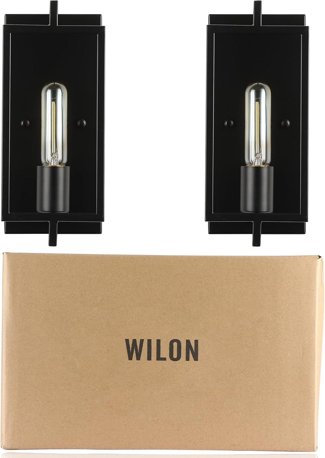 Set of 2 Black Wall Sconces Vintage Wall Sconces Lighting Farmhouse Wall Light with E26 Base Indoor Wall Mount Lamp