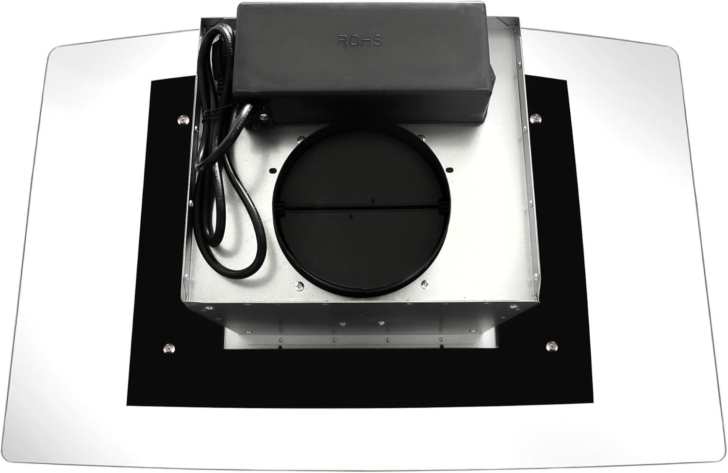 Cosmo COS-668ICS900 36 Inch Island Range Hood w/ Touch Controls, Stainless Steel