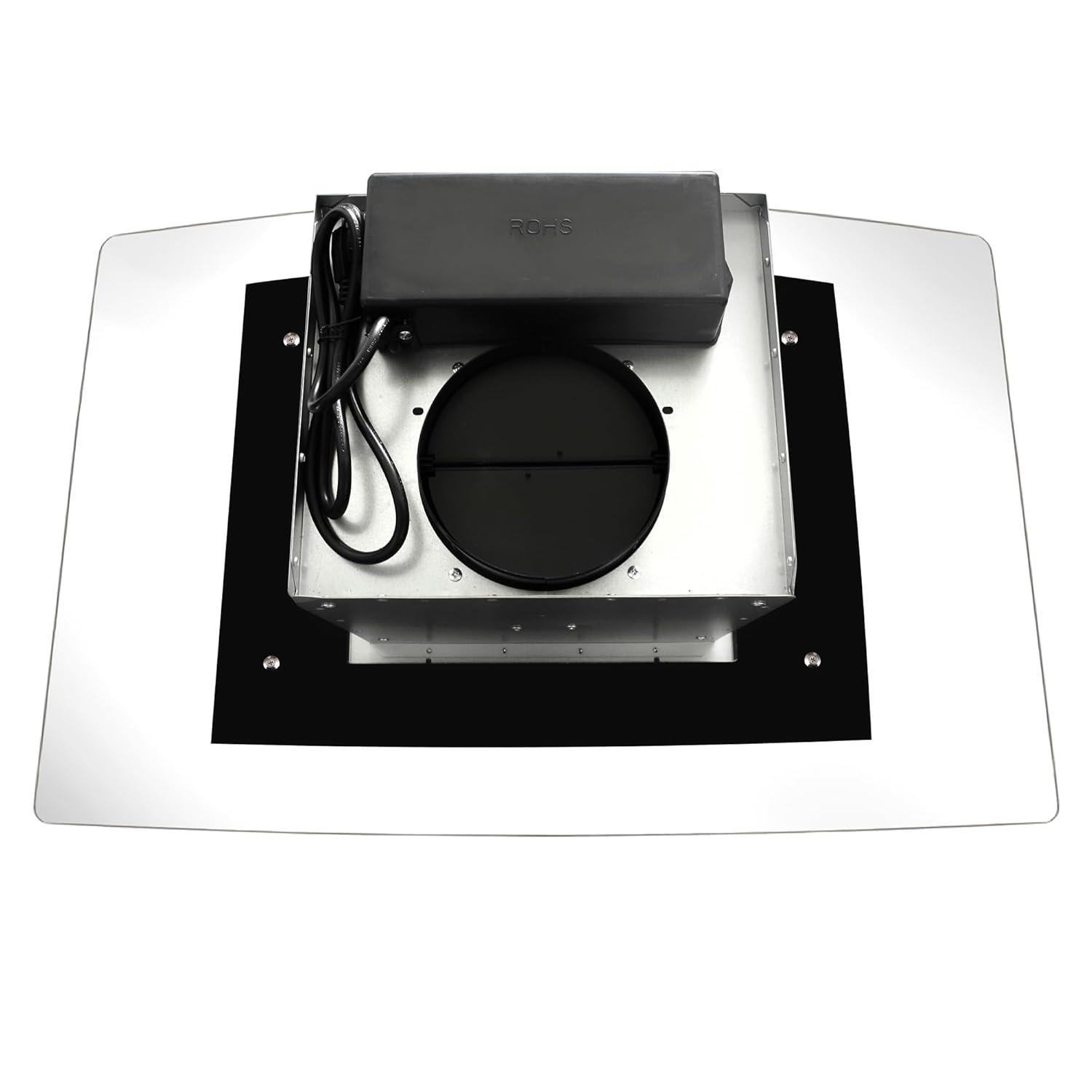 Cosmo COS-668ICS900 36 Inch Island Range Hood w/ Touch Controls, Stainless Steel