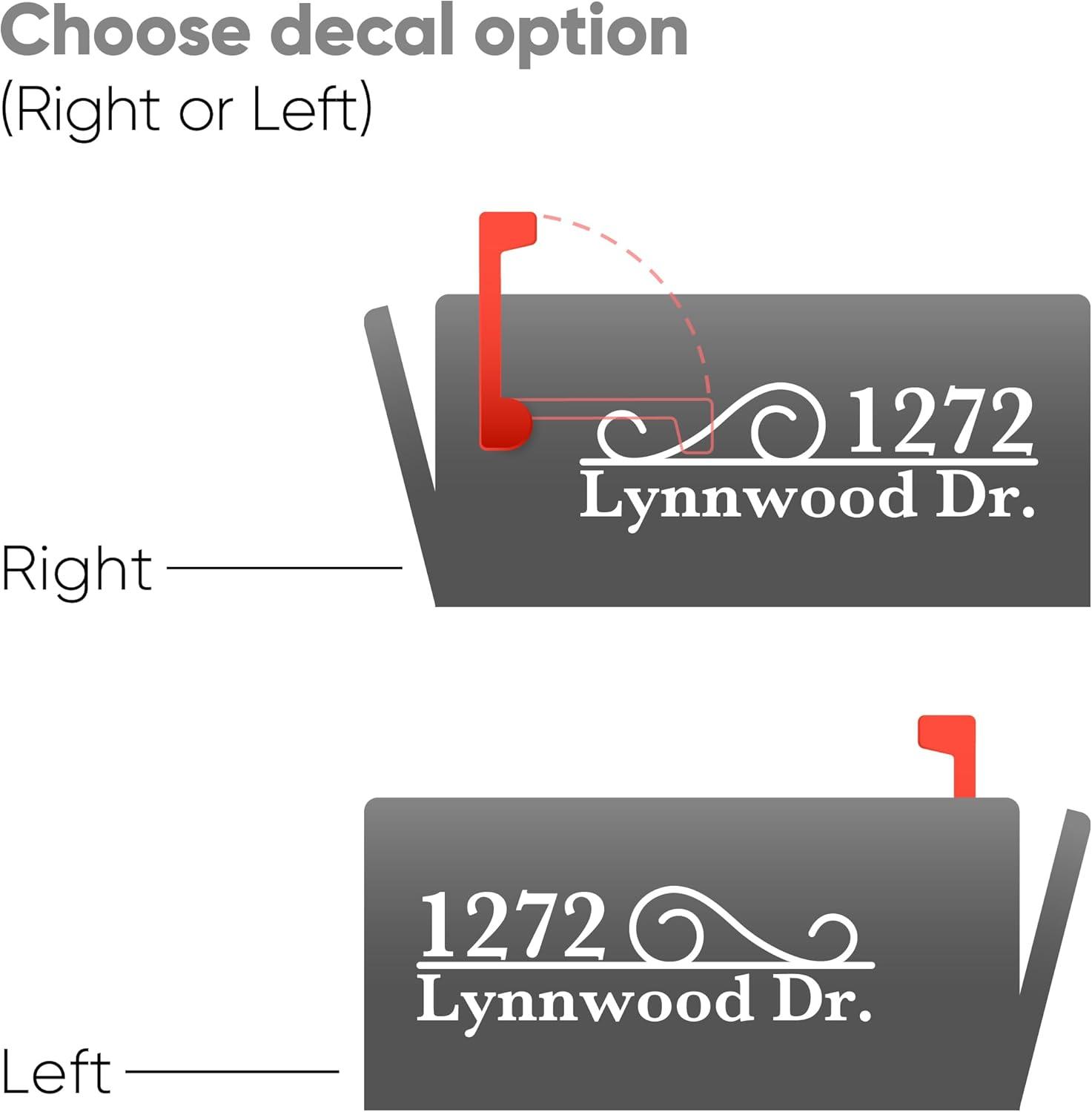 Personalized Mailbox Decal - Reflective Customized Numbers Sticker - Number Stickers Outdoor House - Custom Address Decals - Waterproof Outside Letters for Mailboxes