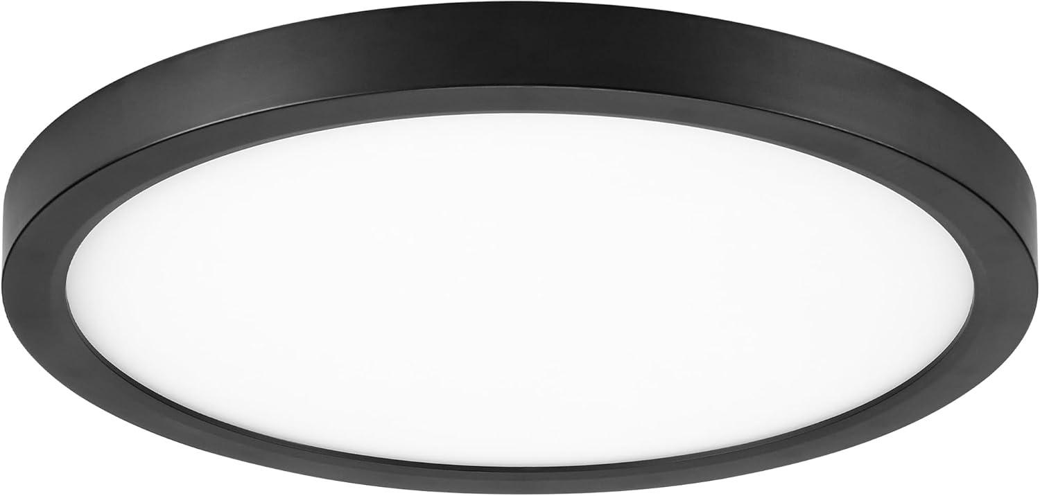 Maxxima 12 in. LED Flush Mount Ceiling Light, 5 CCT Round Panel Light