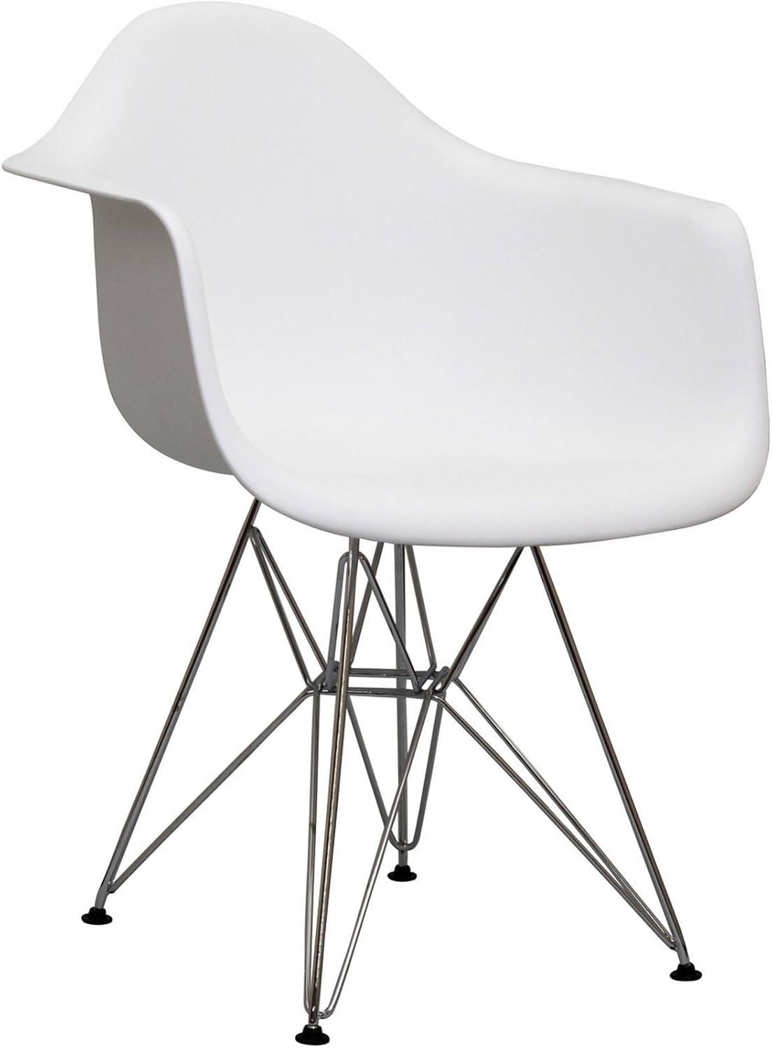 Modway Modway Plastic Dining Chair with Wire Base