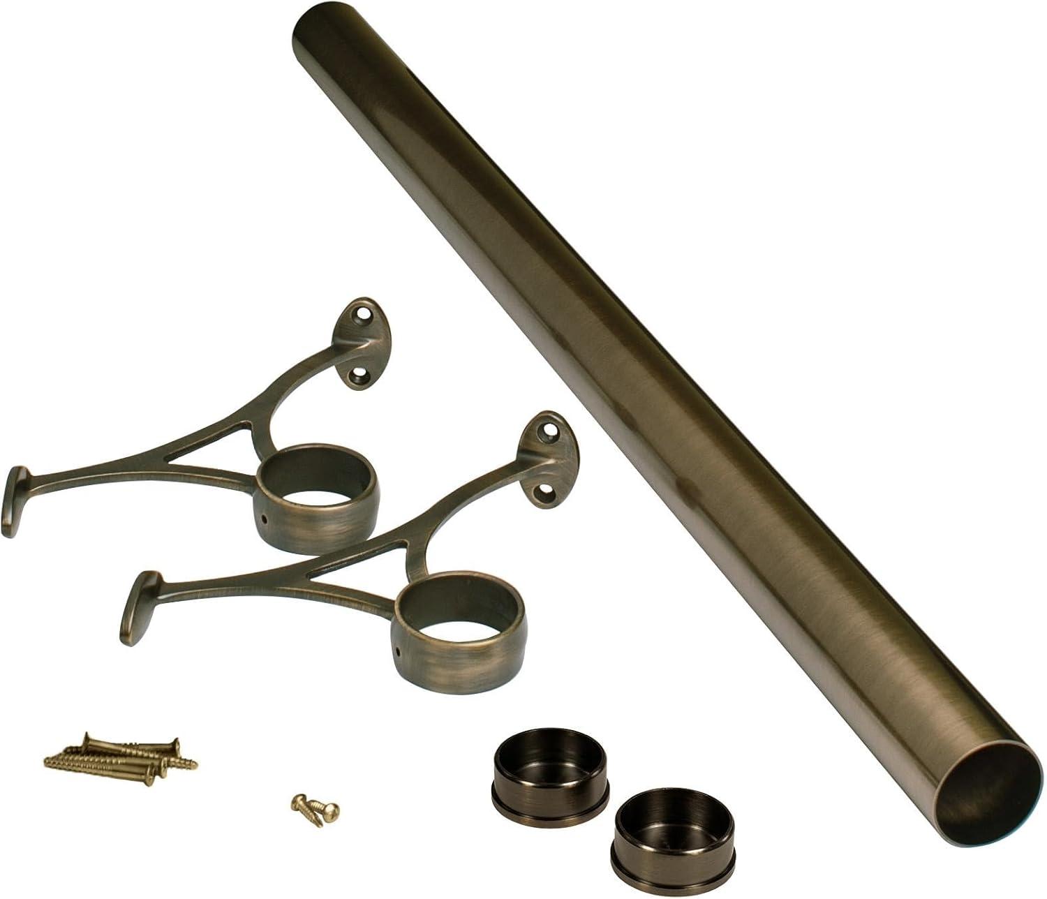 Outwater 4ft Bar Foot Rail Kit Complete Undercounter Mount Hardware and Tubing