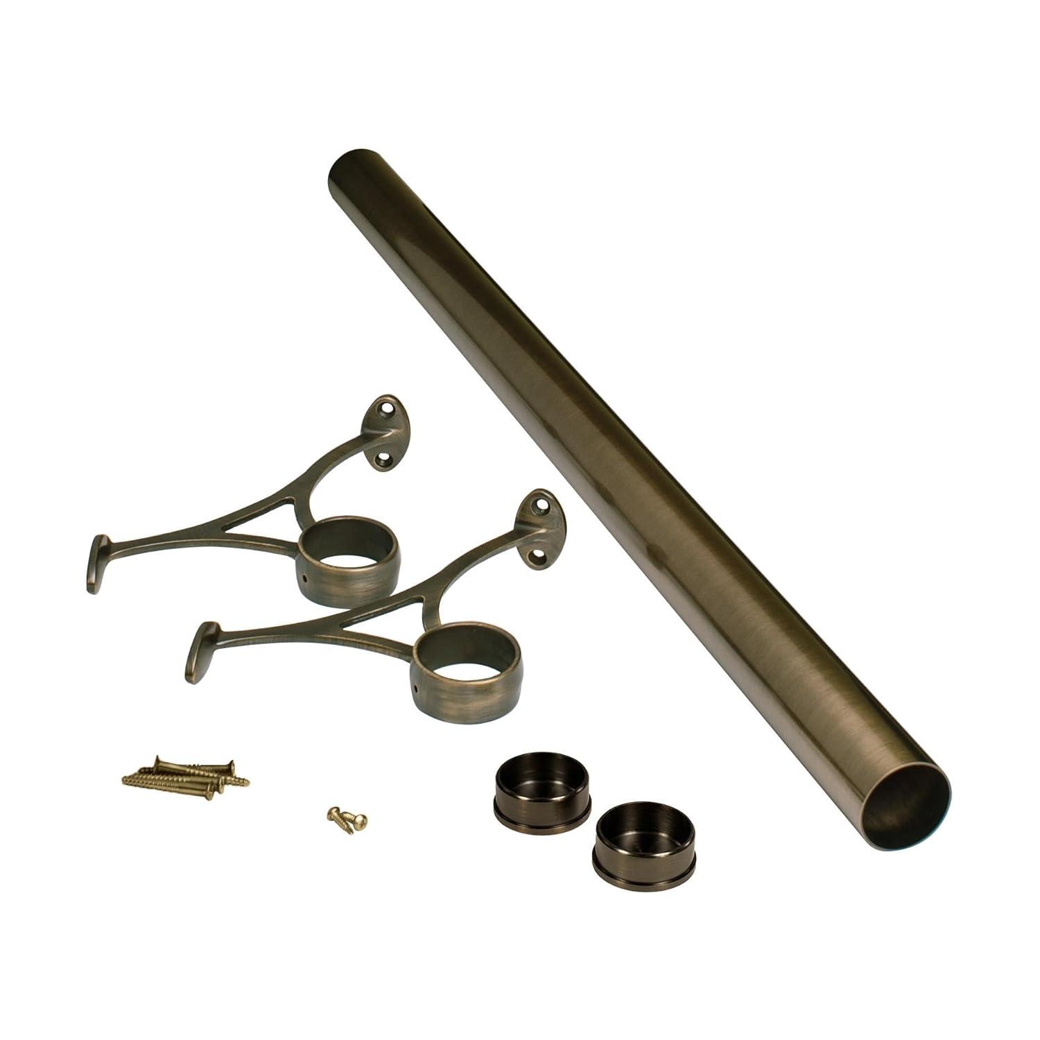 Outwater 4ft Bar Foot Rail Kit Complete Undercounter Mount Hardware and Tubing