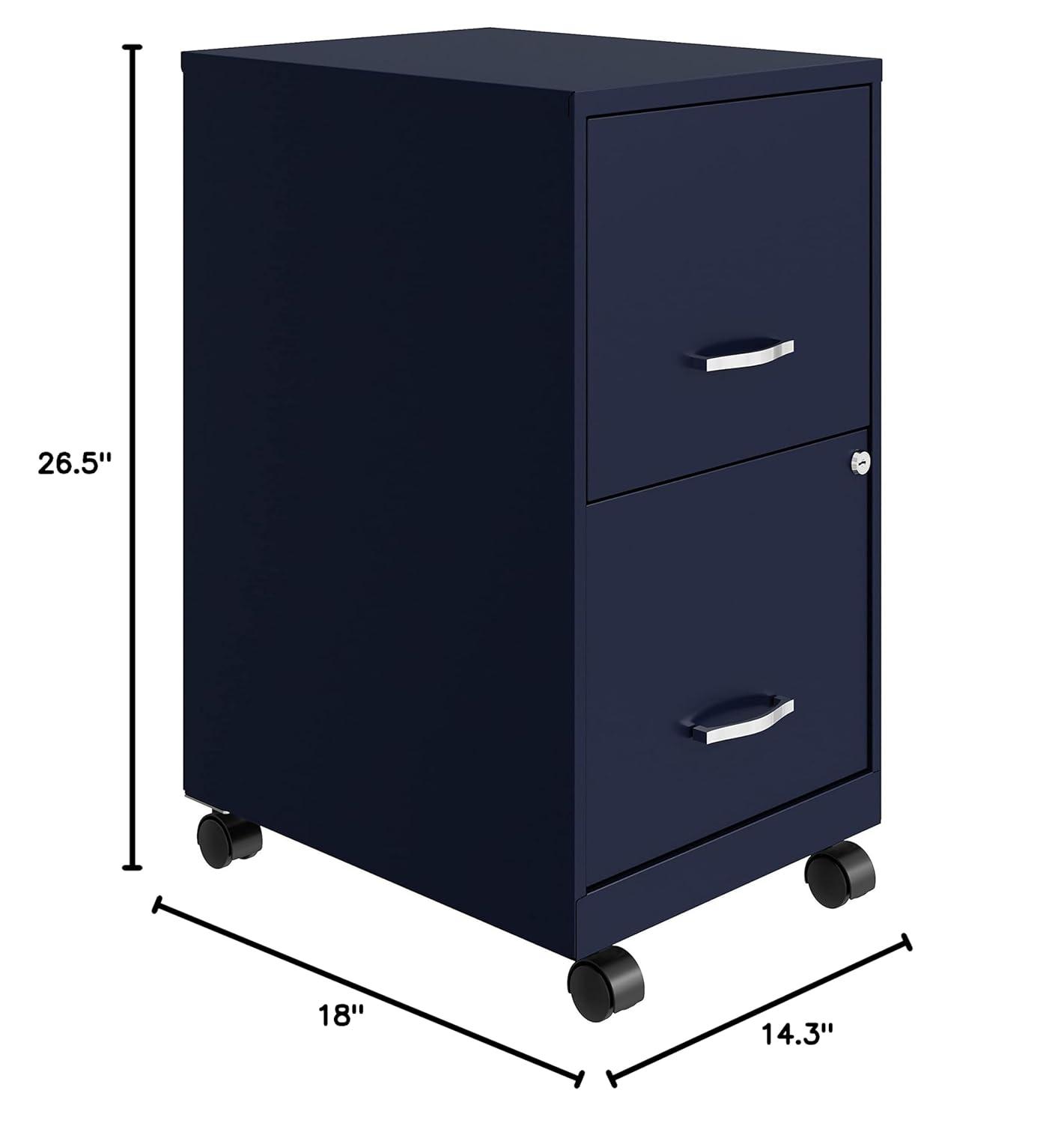 Inbox Zero Onetta Mobile 2-Drawer File Cabinet