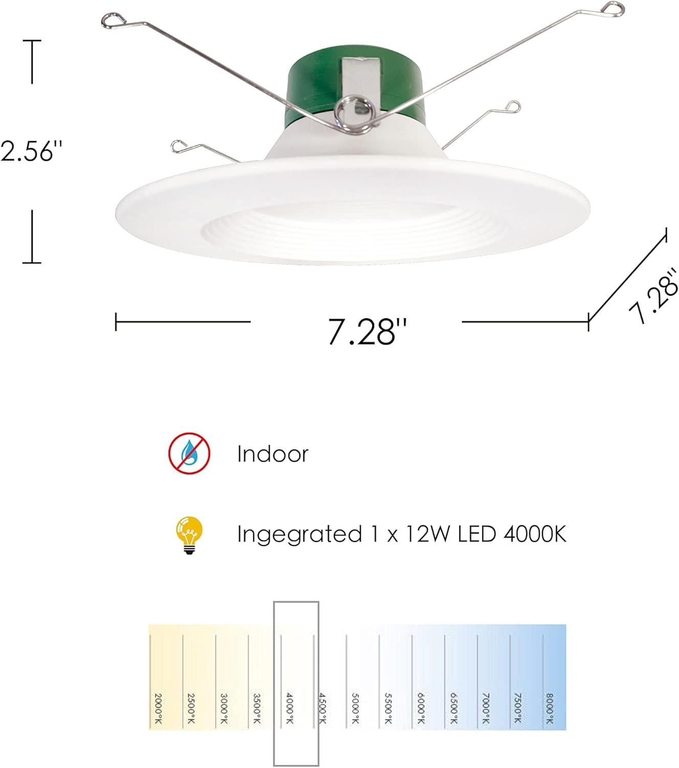 Clarksburg 7.28'' Standard Recessed Lighting Kit