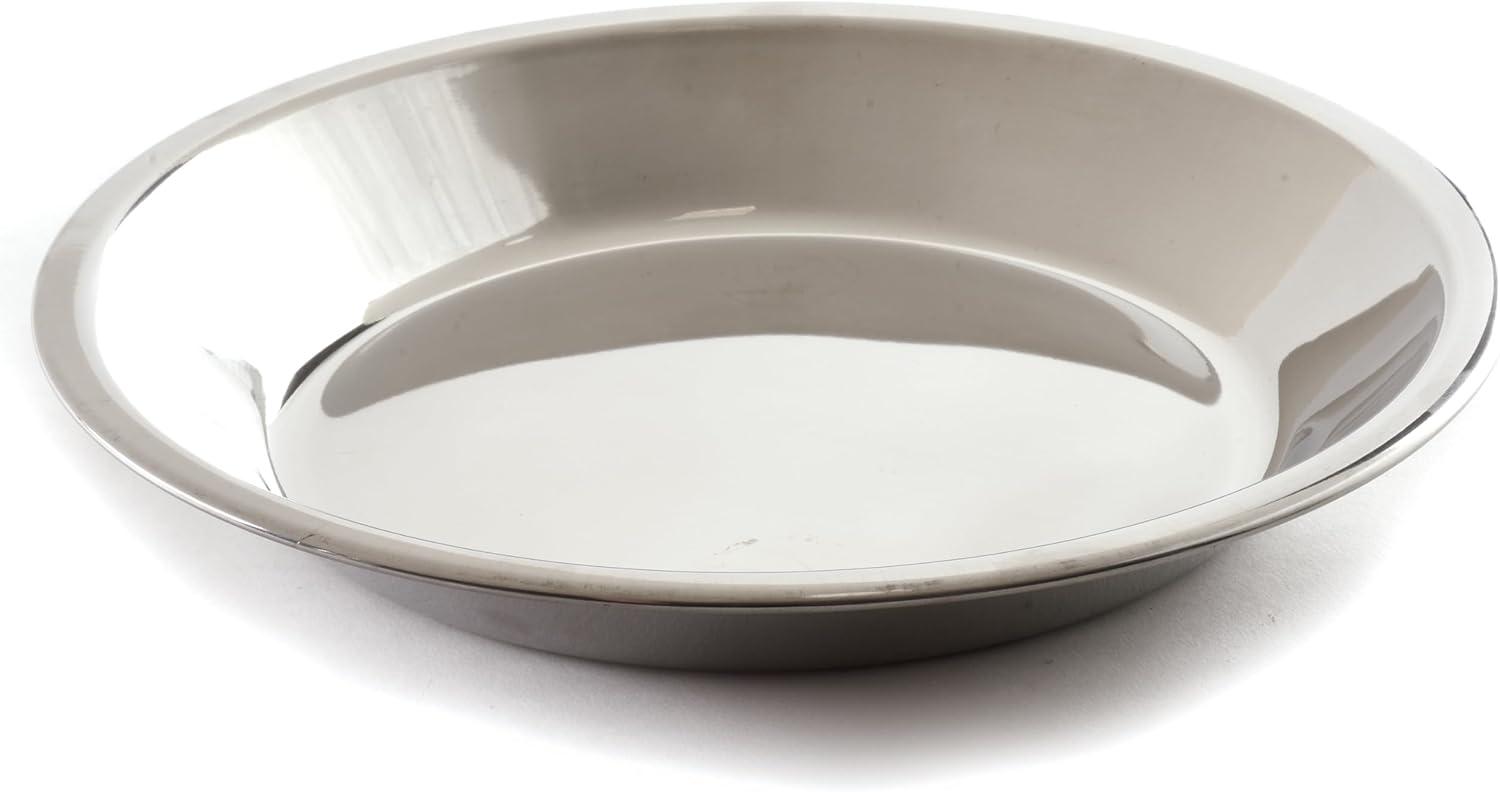 Norpro 9 Inch Stainless Steel Pie Pan with Mirror Finish