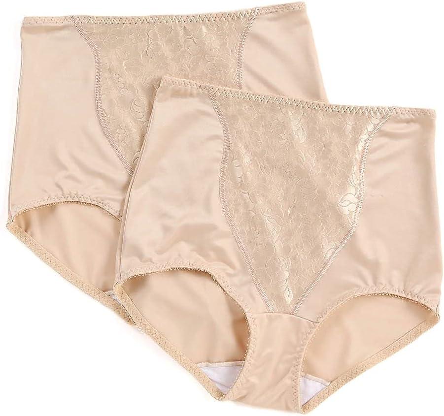 Soft Taupe High Rise Lace Panel Shapewear Briefs 2-Pack