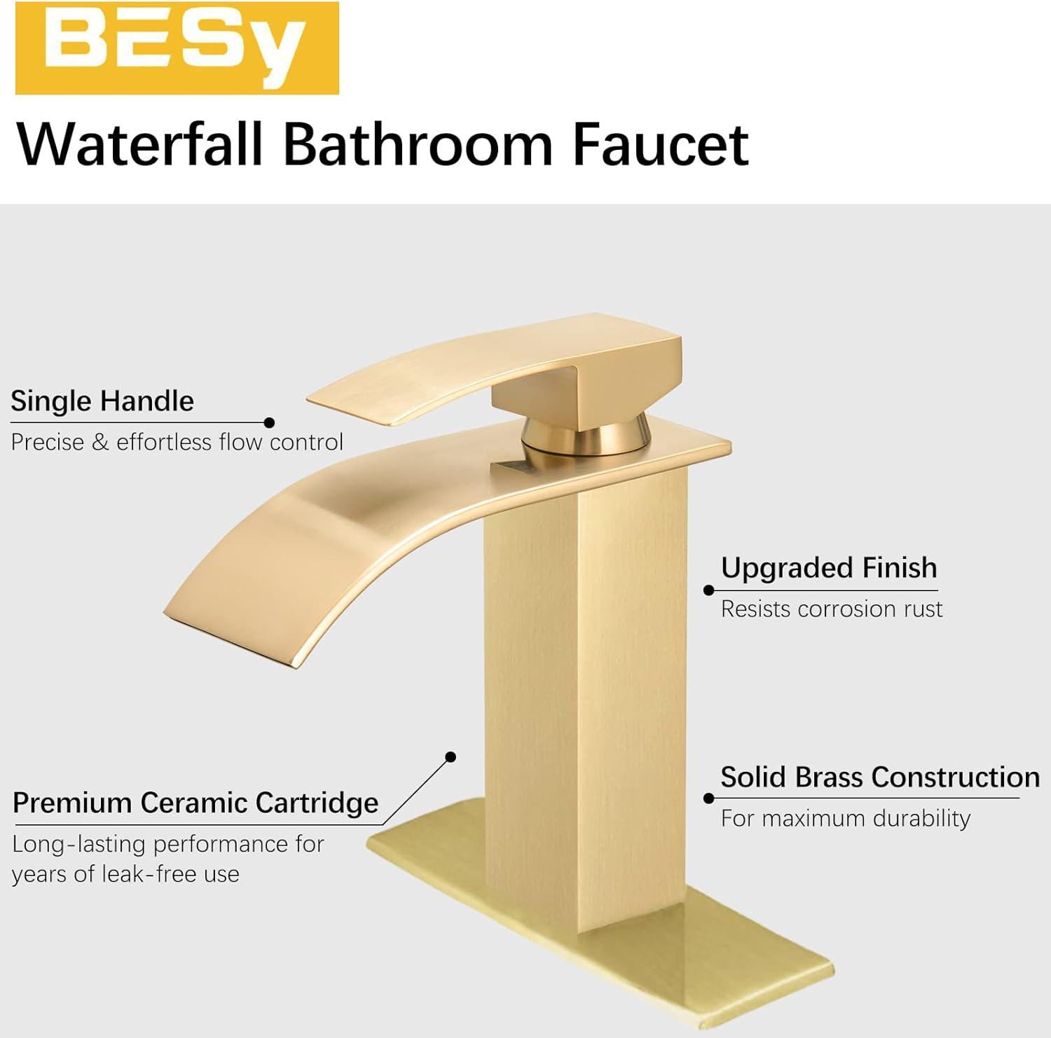 Single Handle Waterfall Design Bathroom Faucet