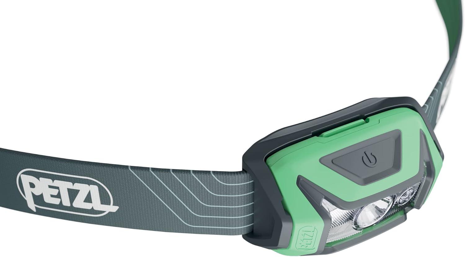 PETZL Tikka Headlamp - Compact 350 Lumen Light with Red Lighting, for Hiking, Climbing, Running, and Camping - Green