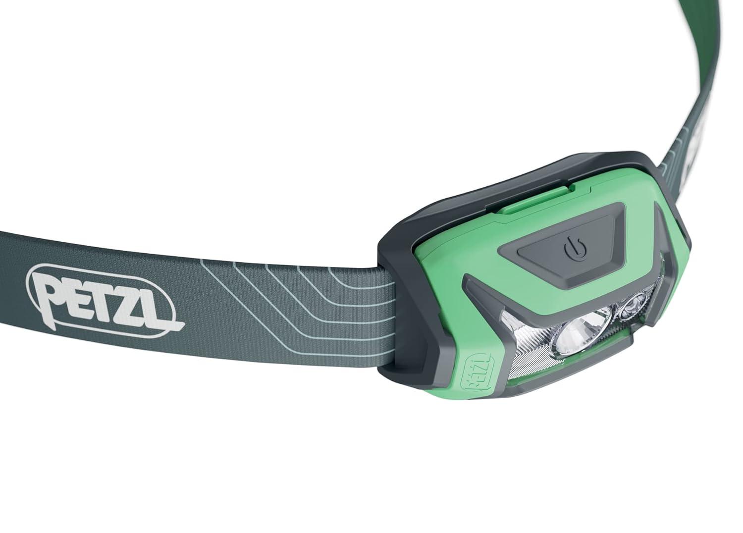 PETZL Tikka Headlamp - Compact 350 Lumen Light with Red Lighting, for Hiking, Climbing, Running, and Camping - Green