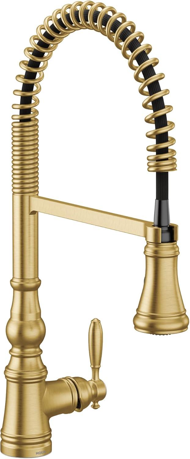 Moen Weymouth Pre-Rinse Spring Pull-Down Single Handle Kitchen Faucet