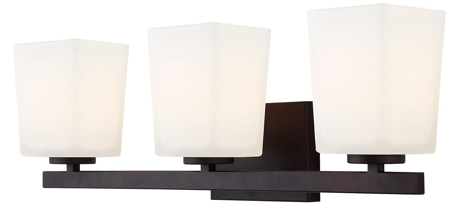 Hartley Ivl472A03Orb 3 Lt Vanity Flat Opal Glass 100W Type A 23 1/4In. X