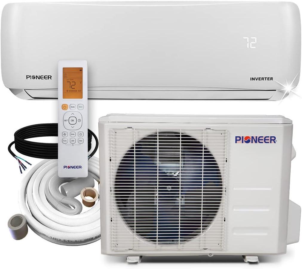Pioneer 9,000 BTU White Wall Mount Ductless Mini Split Heat Pump