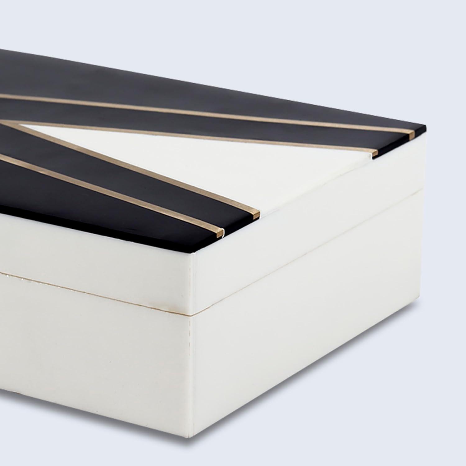 HANDICRAFTS HOME 10x4.5x2.5 Decorative Box Handmade Storage Organizer Boxes with Lids Keepsake Gift Trinket Box Display Box, Kept Dapper Gent