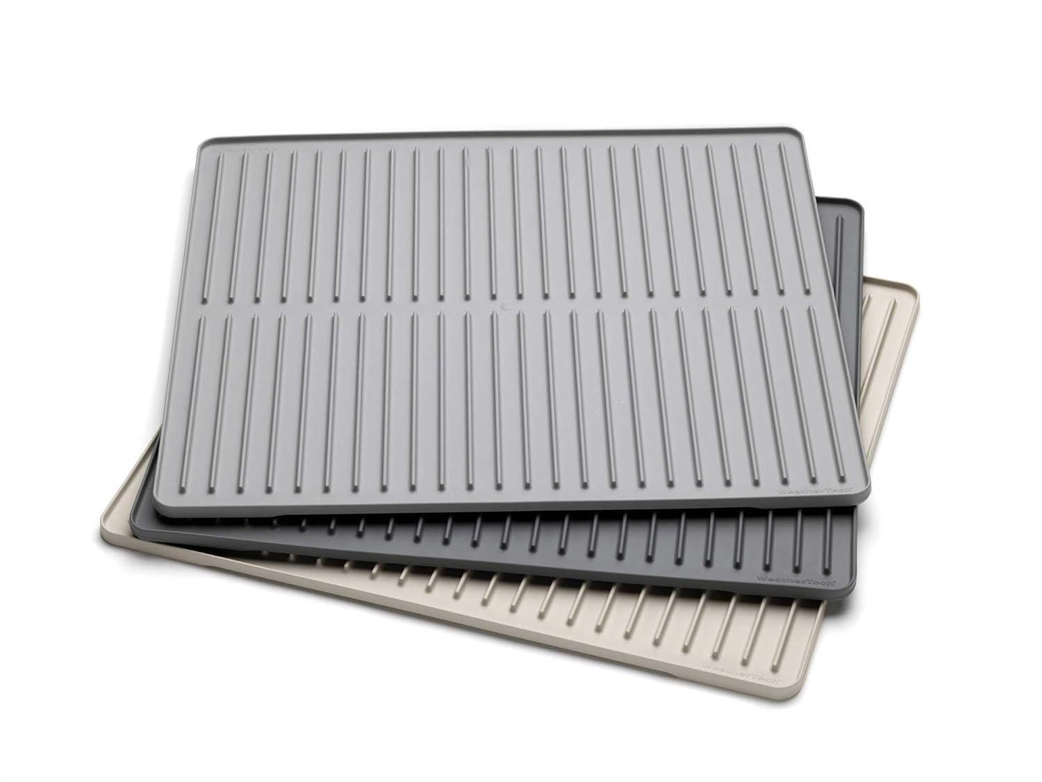 WeatherTech DishMat - Drip Dry Hand-Washed Dish Drying Mat (8ADSH03GR, Pebble)