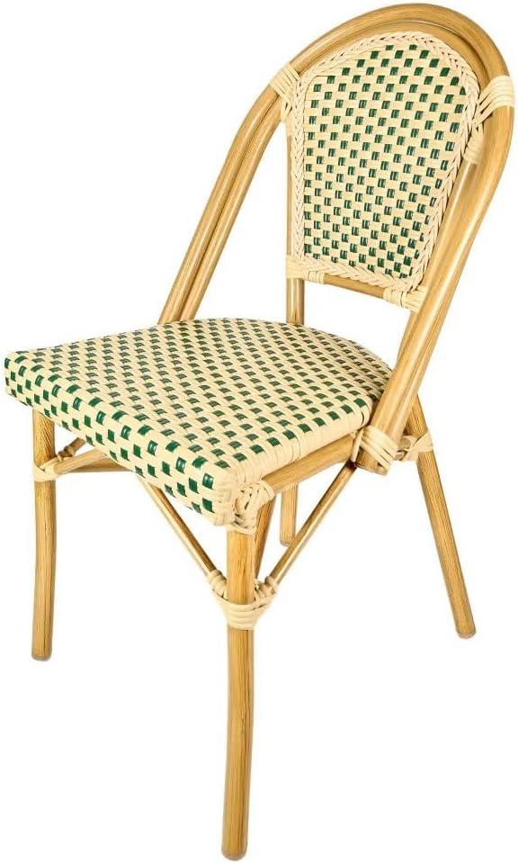 Chivari Armless French Patio Dining Chivari Chair, 2 Chair Bundle by Chivari (Set of 2)