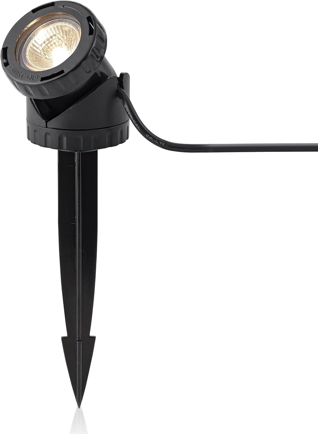 Black Cord Electric Integrated LED Spotlight