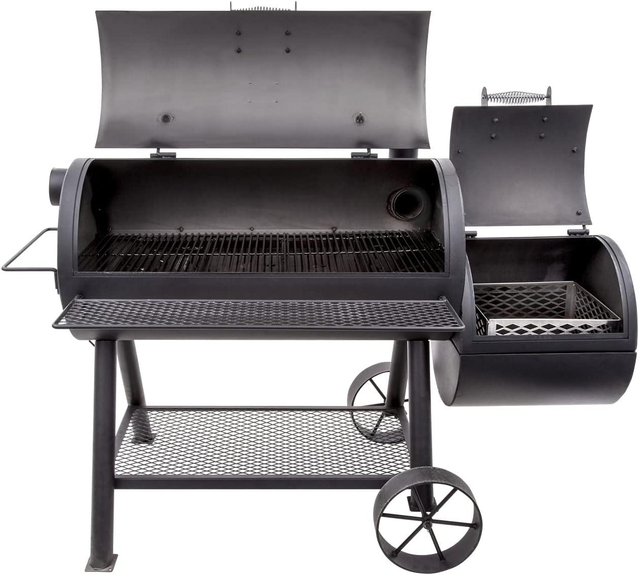 Oklahoma Joe's Oklahoma Joe's 1060 sq. in. Longhorn Reverse Flow Offset Smoker, Black