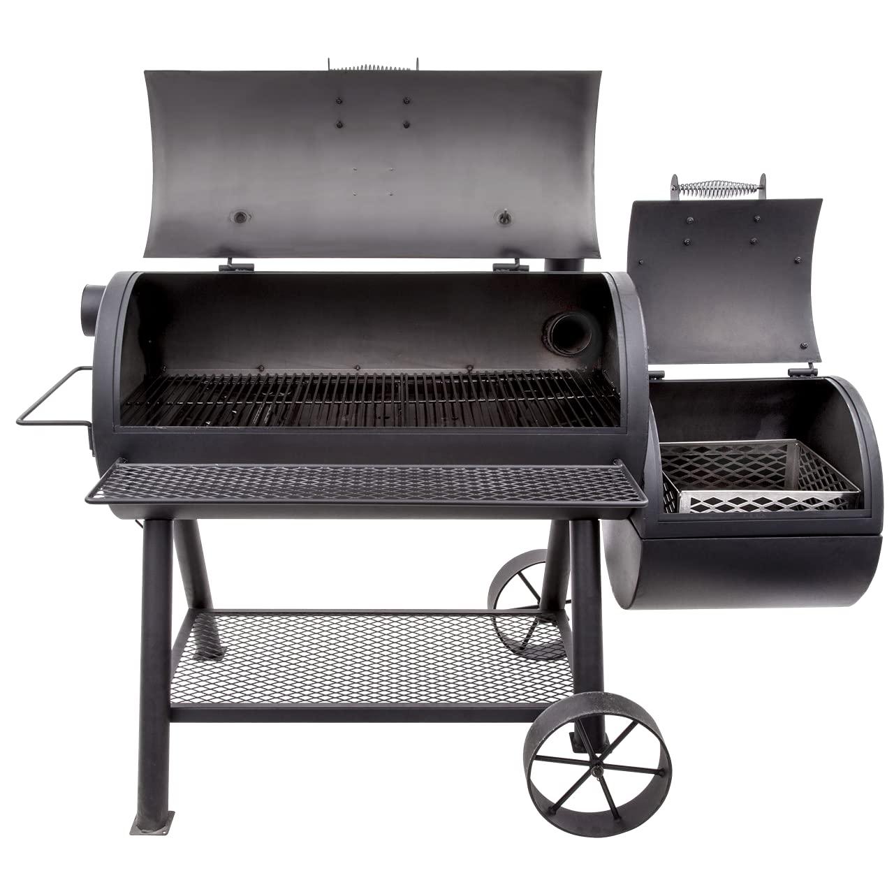 Oklahoma Joe's Oklahoma Joe's 1060 sq. in. Longhorn Reverse Flow Offset Smoker, Black