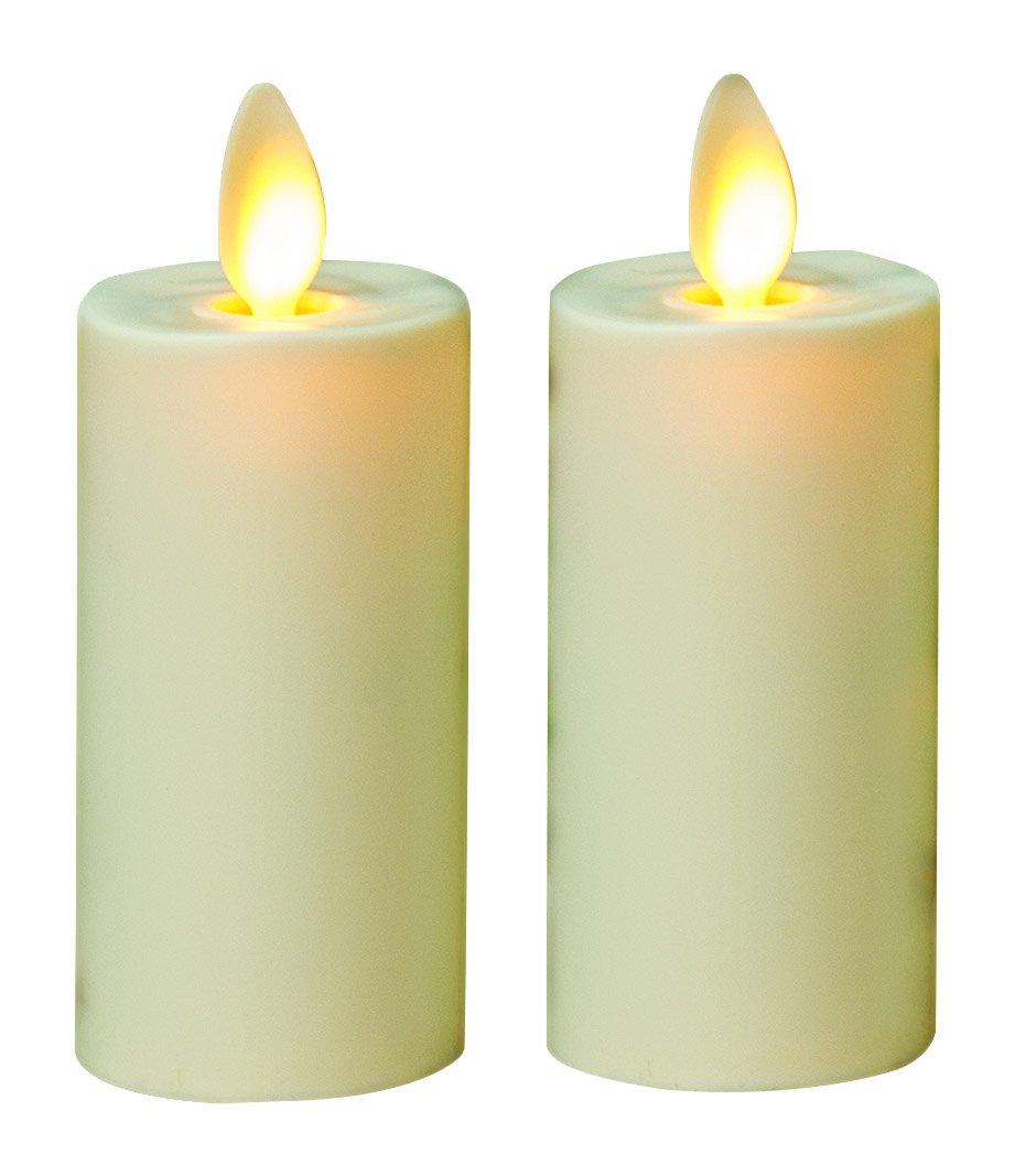 Luminara Battery Operated 4.12" White Flameless Candle