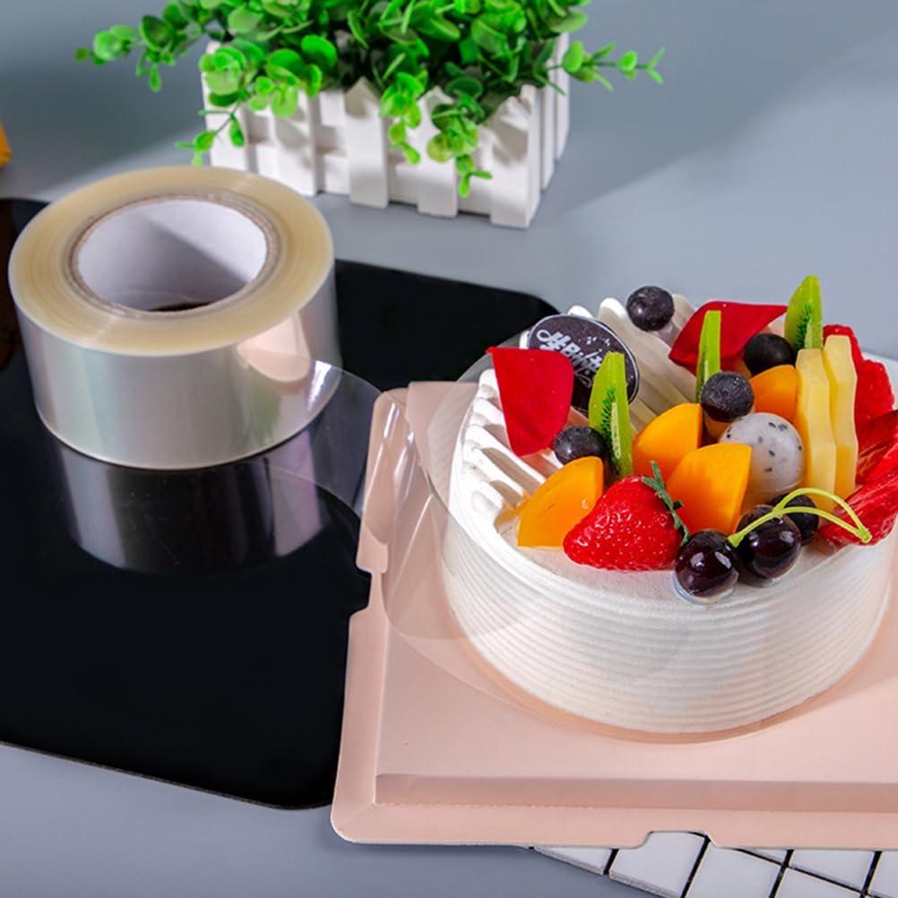 COOPHYA Decoración de Pasteles Envoltura de Pastel Transparente para Suministros de Panadería Baby Shower 1 Juego 787X0.3X0.004In