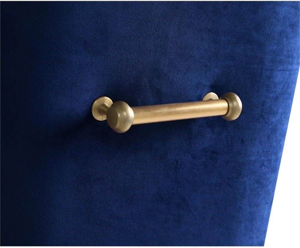 Beatrix 19'' H Velvet Upholstered Metal Parsons Chair