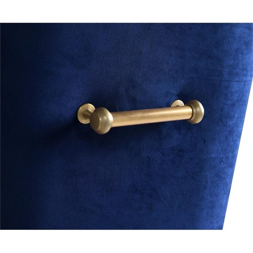 Beatrix 19'' H Velvet Upholstered Metal Parsons Chair