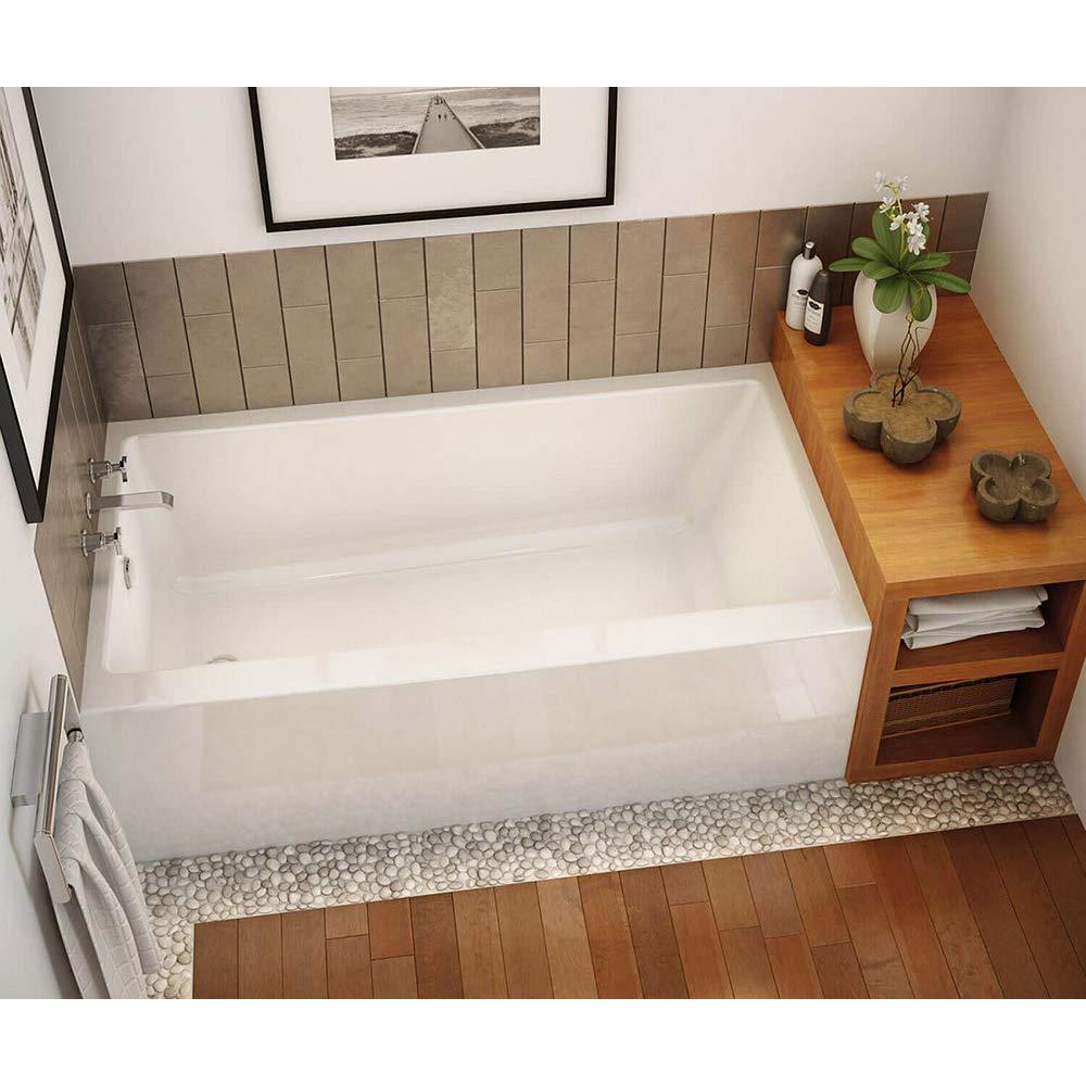 Maax Inc Rubix 59.75'' x 30'' Alcove / Tile In Soaking Acrylic Bathtub 105815-L-000-001