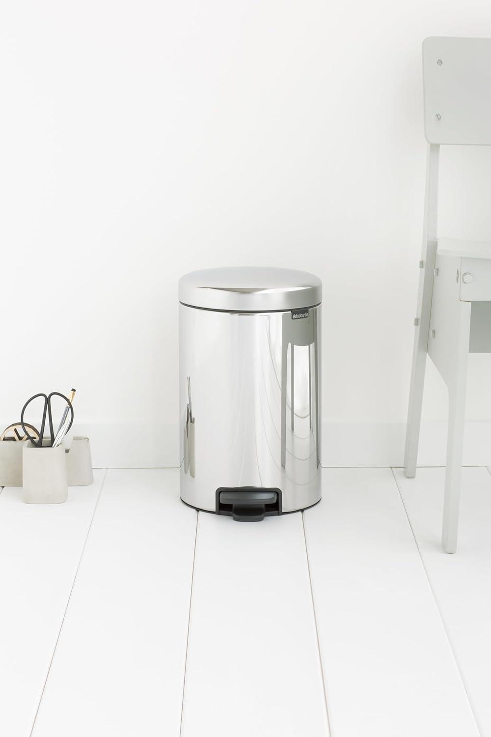 Brabantia Newicon Step On Trash Can, 3.2 Gallon (12 Liter)