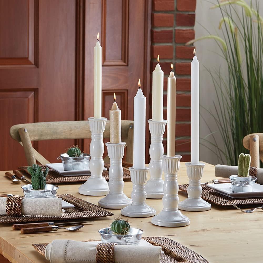 Smooth Collenette Unscented Taper Candle (Set of 4)