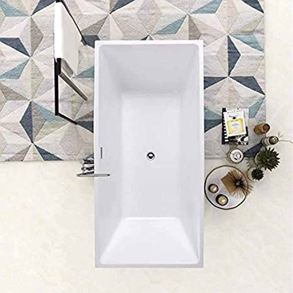 66.9" x 33" Freestanding Soaking Bathtub