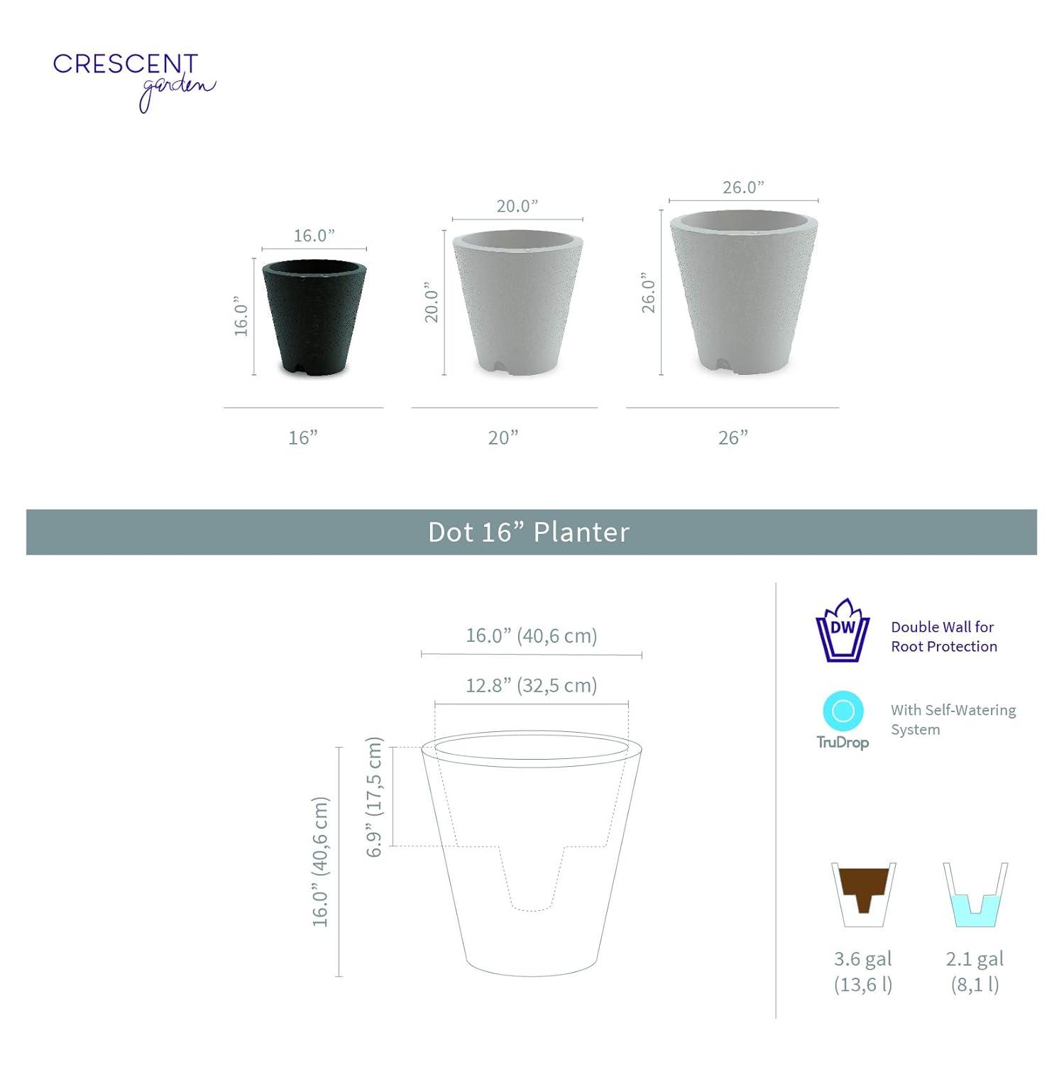 Crescent Garden Dot Planter Pot