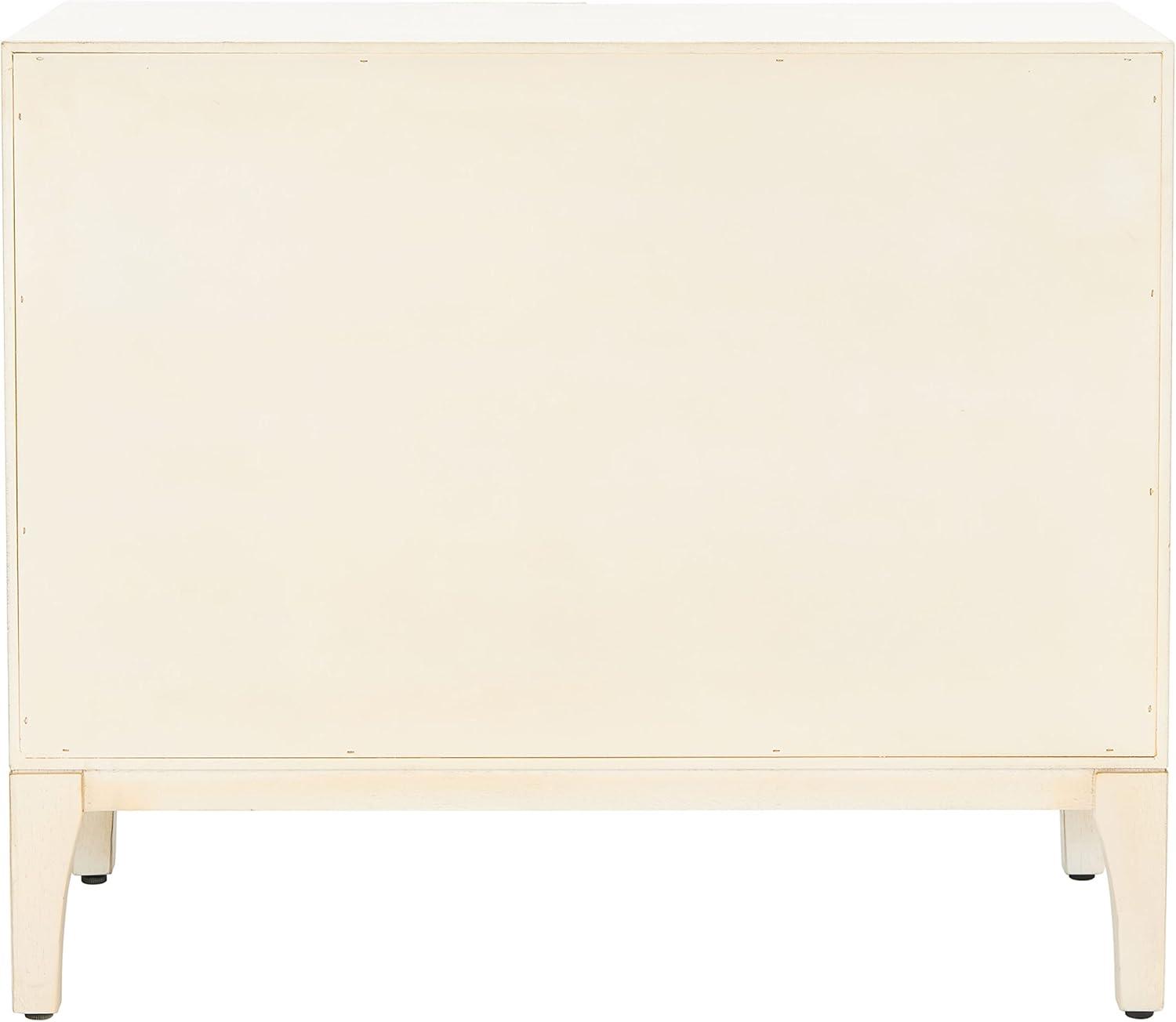 Sula 2 Door 1 Shelf Chest - Antique White - Safavieh