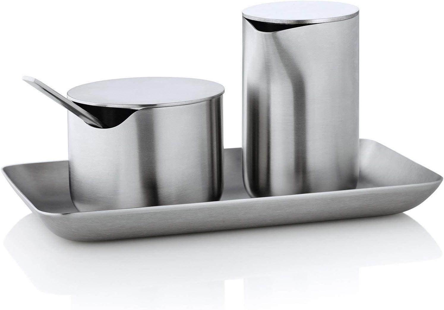 Sleek Matte Stainless Steel Rectangular Condiment Tray