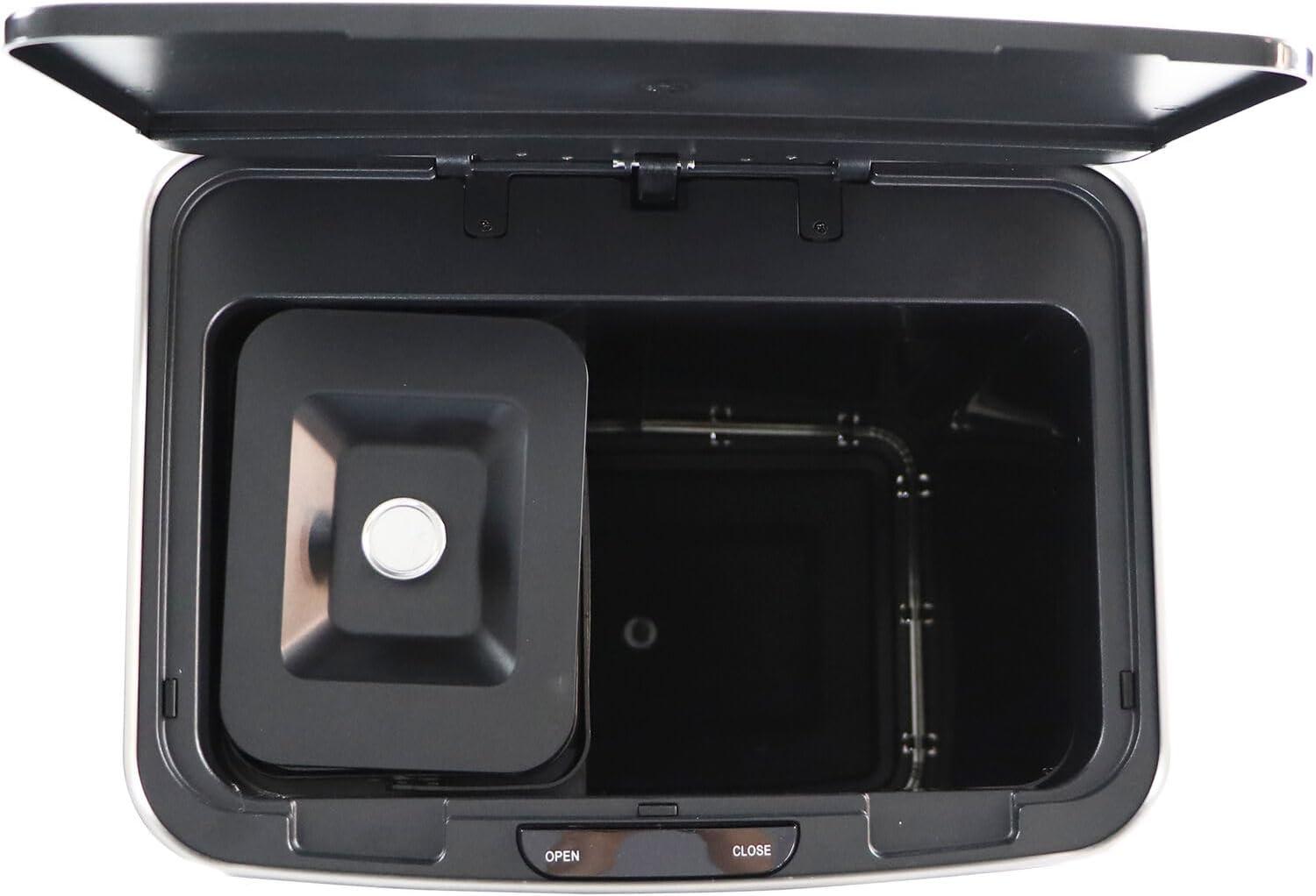 Hanover Plastic Motion Sensor Kitchen Trash Can - 16 Gallons
