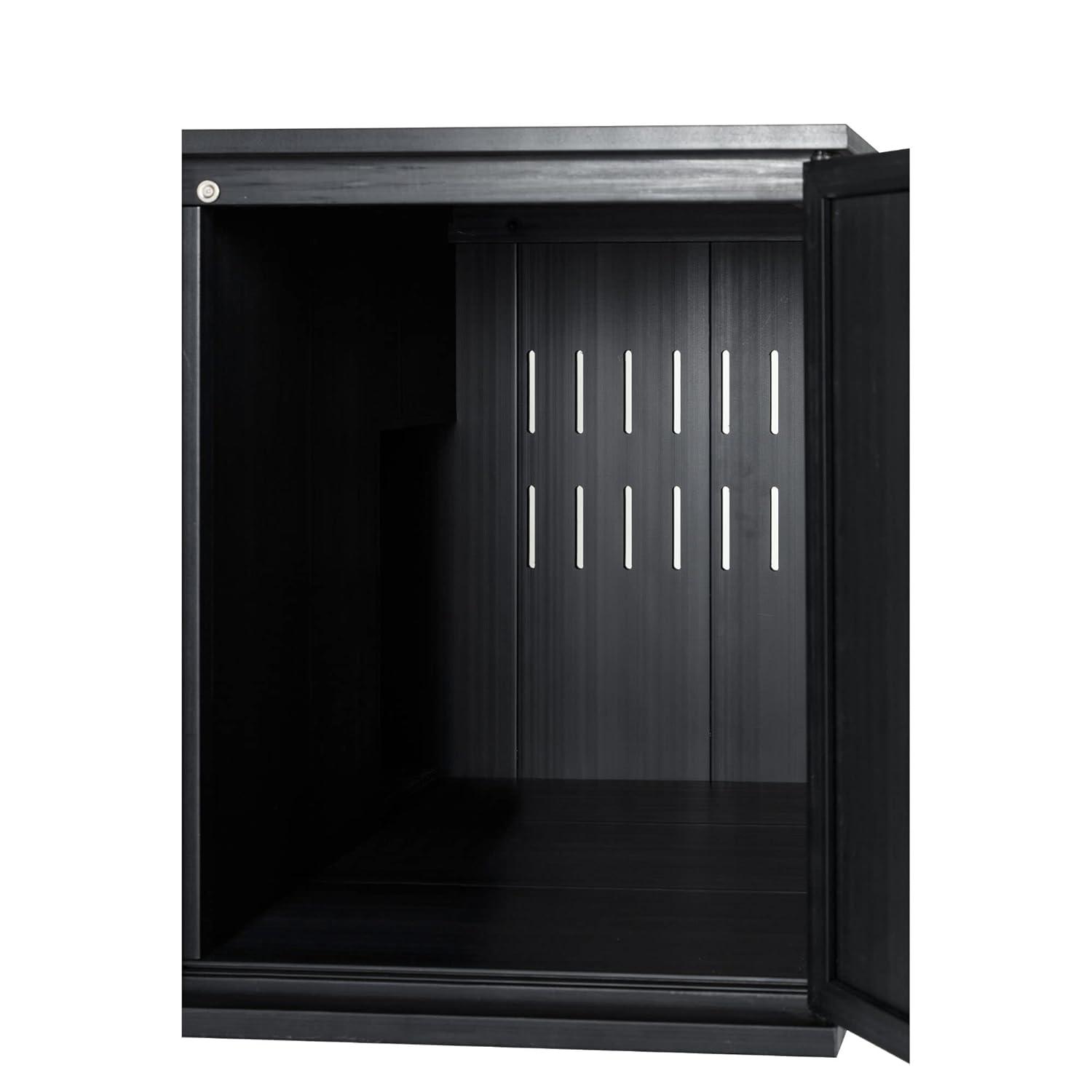 New Age Pet® ECOFLEX® Promax Litter Loo® Litter Box Enclosure Table, Espresso Black - Durable Wood Plastic Composite Cat Litter Box Furniture with No-Track Litter Mat, Easy Clean, Quick Assembly