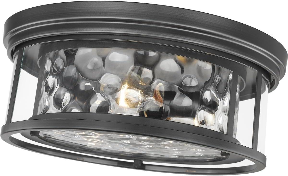 Z-Lite Clarion 3 - Light Flush Mount in  Matte Black