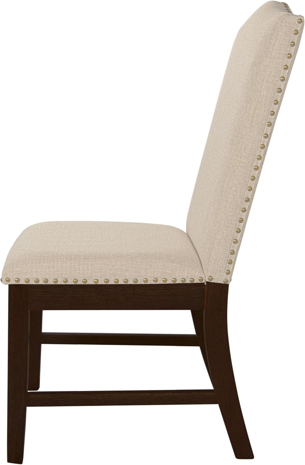 Set of 2 Parson Dining Chair Blue Geometric - HomePop: Cotton Upholstery, Foam Filled, Hardwood Frame