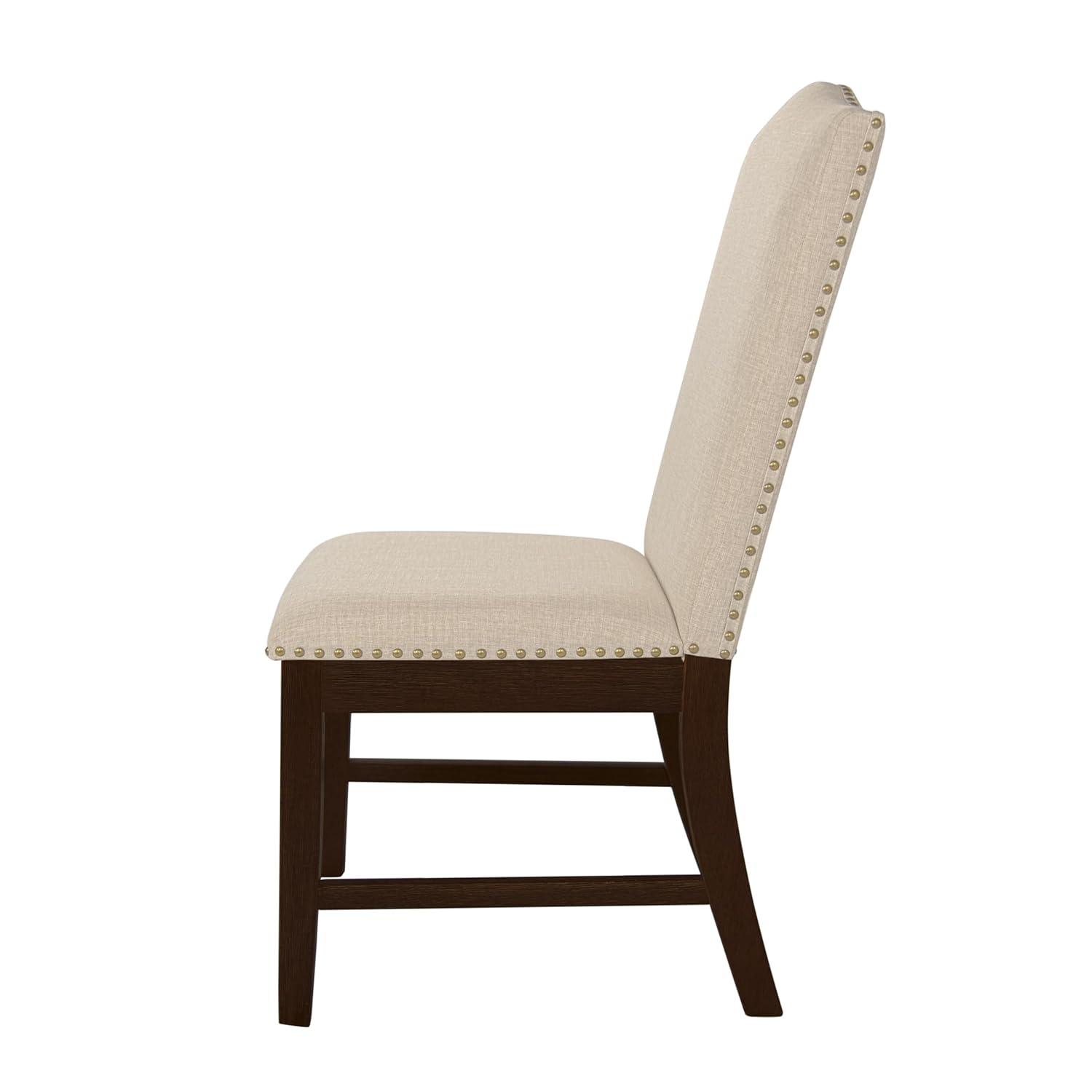 Set of 2 Parson Dining Chair Blue Geometric - HomePop: Cotton Upholstery, Foam Filled, Hardwood Frame